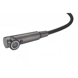 Смеситель для кухни Milacio Ultra MCU.561.GM под фильтр с вытяжной лейкой вороненая сталь